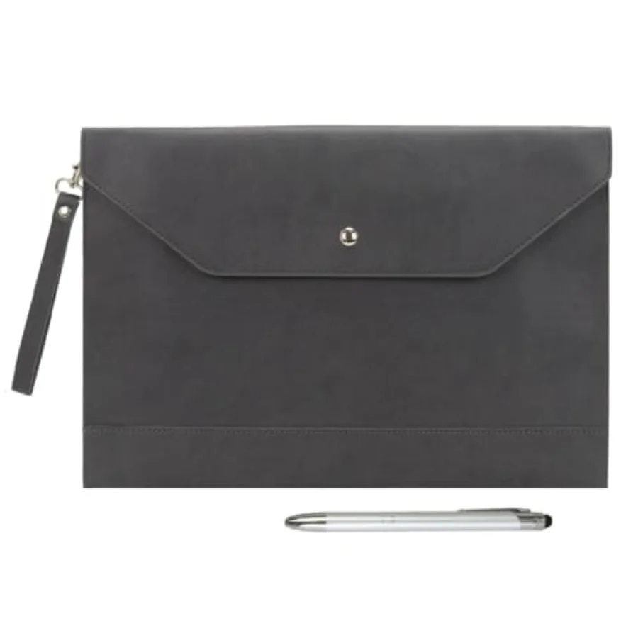 Envelope Case A4 PU Leather File Jacket Pocket Folder Document Case Bag with Removable Hand Strap and 4 Pocket for Documents Ta
Envelope Case A4 PU Leather File Jacket Pocket Folder Document Case Bag with Removable Hand Strap and 4 Pocket for Documents Ta