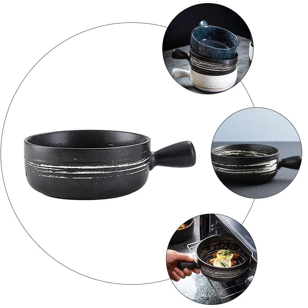 1Pcs Ceramic Baking Bowl Handle Easy Clean Kitchen Pot for Baking Bread Cake Breakfast Noodle Ceramic Bowl
1Pcs Ceramic Baking Bowl Handle Easy Clean Kitchen Pot for Baking Bread Cake Breakfast Noodle Ceramic Bowl