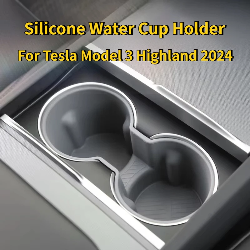Держатель для чашки с водой для Tesla Model 3 Highland 2024, силиконовый держатель для чашки с центральным управлением, ограничитель, аксессуары для салона автомобиля
Держатель для чашки с водой для Tesla Model 3 Highland 2024, силиконовый держатель для чашки с центральным управлением, ограничитель, аксессуары для салона автомобиля