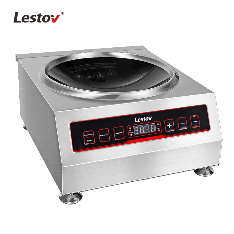 Tabletop induction wok stove 220V stainless steel commercial wok induction cooker
Tabletop induction wok stove 220V stainless steel commercial wok induction cooker