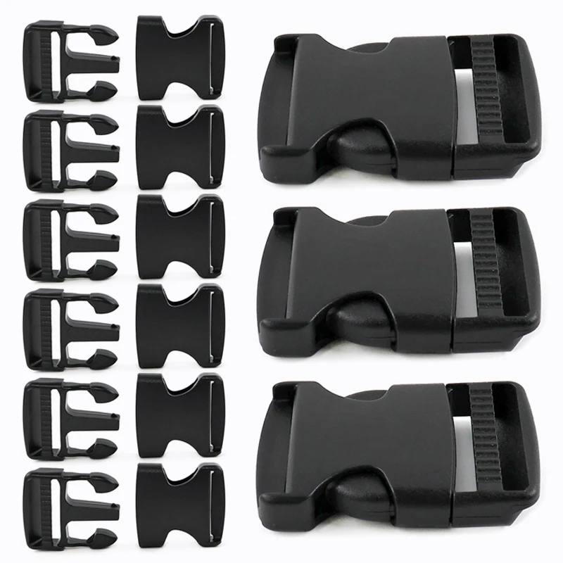 10Pcs 10-38mm Plastic Release Buckle Backpack Side Adjust Clasp Bag Strap Buckles Pet Collar Belt Sling Webbing Hook Accessories
10Pcs 10-38mm Plastic Release Buckle Backpack Side Adjust Clasp Bag Strap Buckles Pet Collar Belt Sling Webbing Hook Accessories