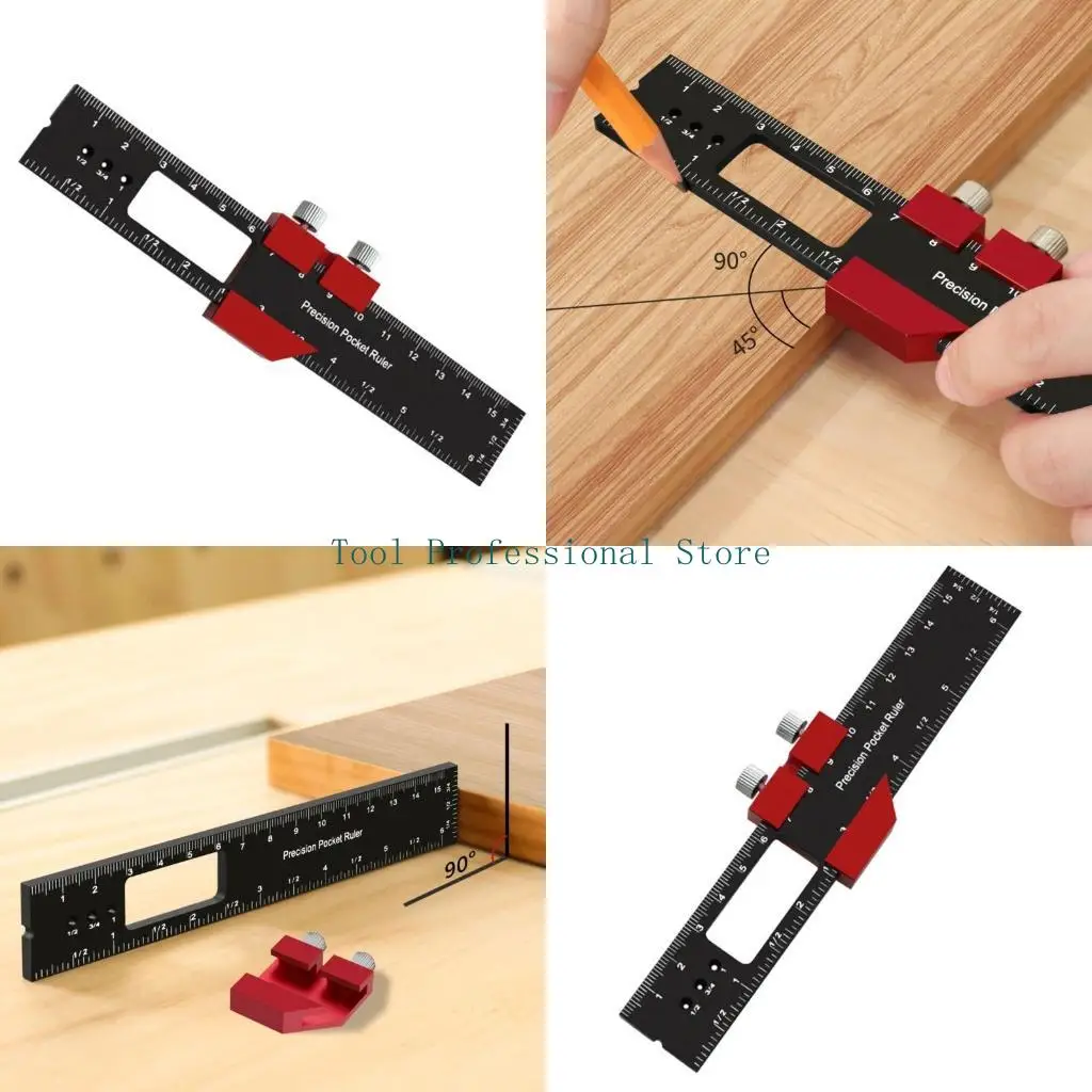 57QF Track Ruler Woodworking Ruler Measuring Marking Gauge Inch Metric Scribing Ruler
57QF Track Ruler Woodworking Ruler Measuring Marking Gauge Inch Metric Scribing Ruler