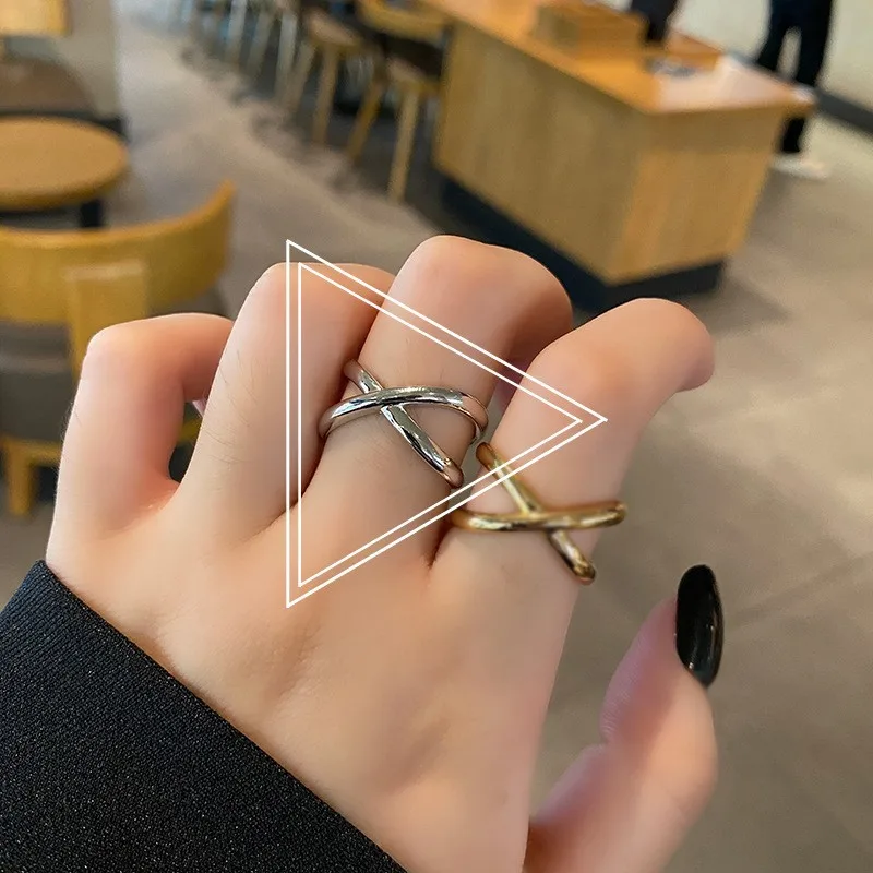 925 Sterling Silver Korean Crosse Rings For Women Girl Fashion Exquisite Handmade Fine Jewelry Party Lady Gift
925 Sterling Silver Korean Crosse Rings For Women Girl Fashion Exquisite Handmade Fine Jewelry Party Lady Gift