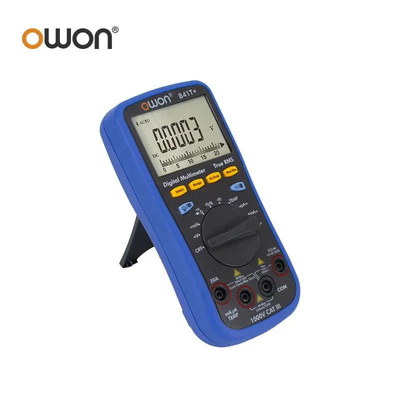 Цифровой мультиметр OWON B41T+ Bluetooth обеспечивает истинное среднеквадратичное значение с четырьмя и половинными цифр, поддержка 3 в 1, для автономной записи
Цифровой мультиметр OWON B41T+ Bluetooth обеспечивает истинное среднеквадратичное значение с четырьмя и половинными цифр, поддержка 3 в 1, для автономной записи