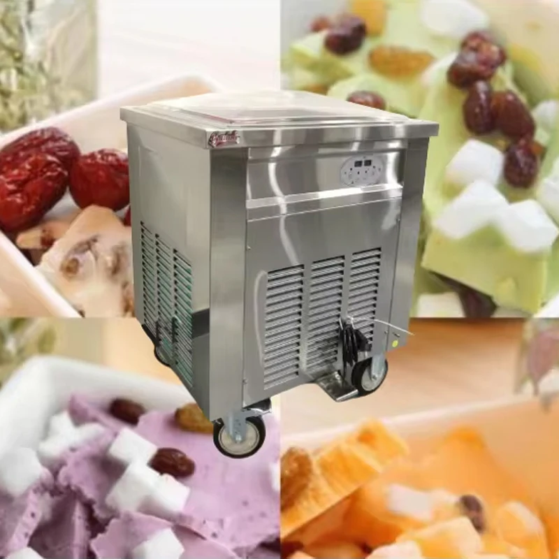 Fried ice cream machine commercial matcha Frying ice cream rolls Maker automatic stir-fried yogurt machine
Fried ice cream machine commercial matcha Frying ice cream rolls Maker automatic stir-fried yogurt machine