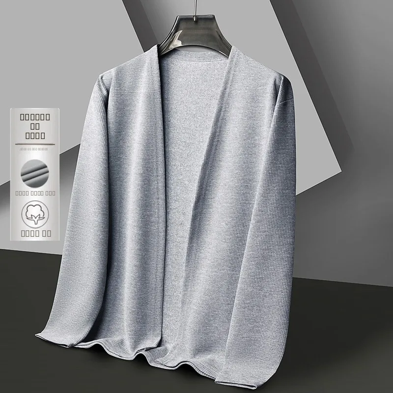 Весенний тонкий повседневный кардиган из дышащей ткани, легкий, модный, городской стиль, с длинным рукавом, V-образным вырезом, цветной, мужской свитер
Весенний тонкий повседневный кардиган из дышащей ткани, легкий, модный, городской стиль, с длинным рукавом, V-образным вырезом, цветной, мужской свитер