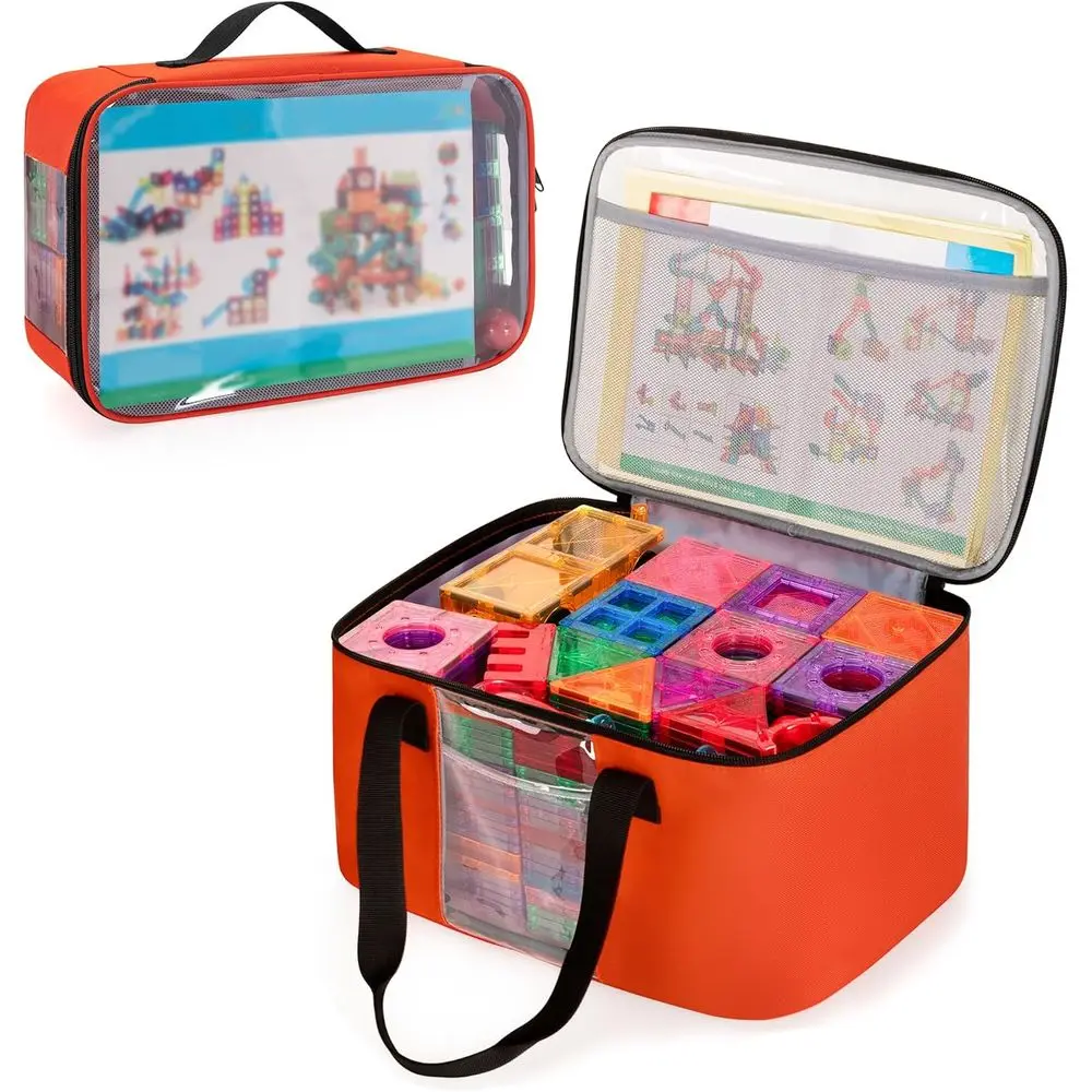 Transparent Top Magnetic Building Tiles Organizer Bag - Portable Storage for Construction Toys
Transparent Top Magnetic Building Tiles Organizer Bag - Portable Storage for Construction Toys