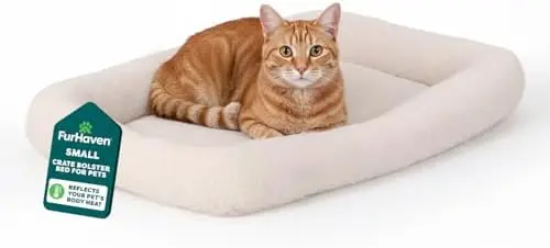 FurHaven Small Dog & Cat Bed – Sherpa Fleece Bolster Pad for Carriers, Machine Washable, Cream, XS
FurHaven Small Dog & Cat Bed – Sherpa Fleece Bolster Pad for Carriers, Machine Washable, Cream, XS