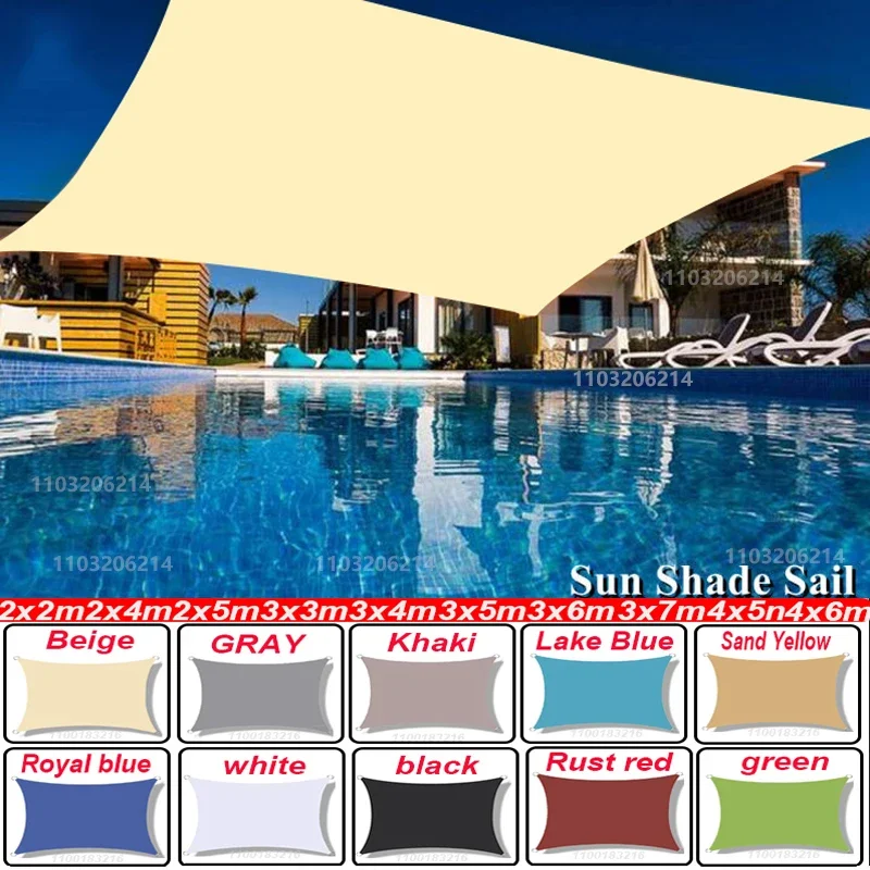 Outdoor Awnings Waterproof Sun Shade Sail Garden Canopi For Terrace Car Canvas Awning Rectangle Pool Sun-Shelter Sunshade Sail
Outdoor Awnings Waterproof Sun Shade Sail Garden Canopi For Terrace Car Canvas Awning Rectangle Pool Sun-Shelter Sunshade Sail