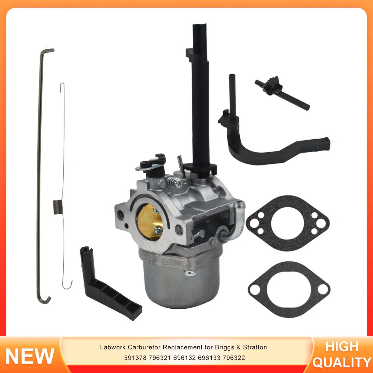 Labwork Carburetor Replacement for Briggs & Stratton 591378 796321 696132 696133 796322
Labwork Carburetor Replacement for Briggs & Stratton 591378 796321 696132 696133 796322