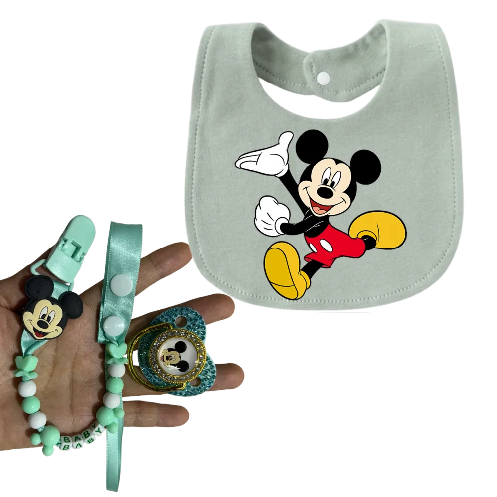 Maternal and infant products Baby pacifier Equipped with a dust cover and chain hook Cartoon-printed baby bib Specifically
Maternal and infant products Baby pacifier Equipped with a dust cover and chain hook Cartoon-printed baby bib Specifically