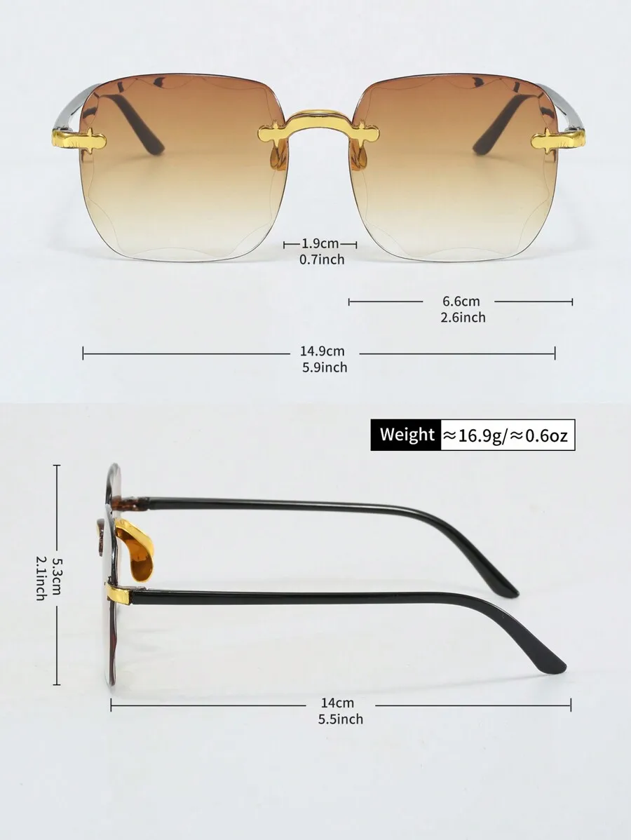 Rimless Square Fashion Sunglasses For Adults Outdoor Travel Beach Summer
Rimless Square Fashion Sunglasses For Adults Outdoor Travel Beach Summer