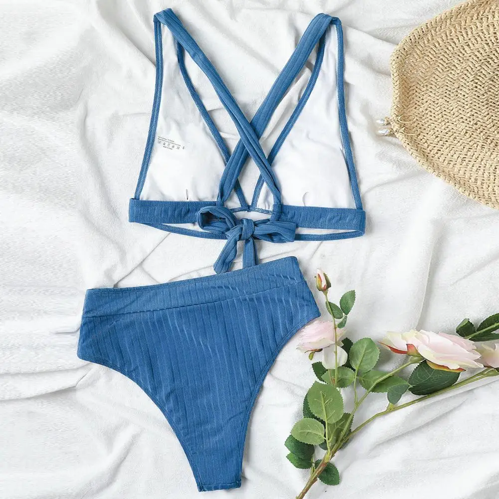 Popular Bikini Set Deep V-Neck Pads Push Up Pure Color Bikini Set Backless Swimming Suit Beach Clothing
Popular Bikini Set Deep V-Neck Pads Push Up Pure Color Bikini Set Backless Swimming Suit Beach Clothing