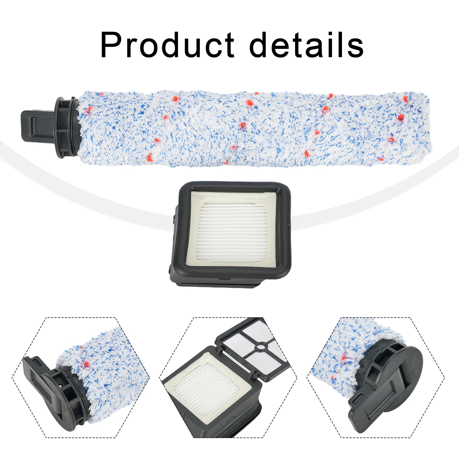 Rug Microfiber Roller Brush Filter Set For AlfaBot T30 T36 Cordless Sweeping Robot Vacuum Cleaner Accessories Spare Part
Rug Microfiber Roller Brush Filter Set For AlfaBot T30 T36 Cordless Sweeping Robot Vacuum Cleaner Accessories Spare Part