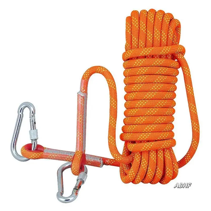 10M Rock Climbing Rope Diameter 12 Mm Heavy Duty Tree Climbing Rope Fire Escape Safety Rope With 2 Carabiners For Rappelling Fis
10M Rock Climbing Rope Diameter 12 Mm Heavy Duty Tree Climbing Rope Fire Escape Safety Rope With 2 Carabiners For Rappelling Fis