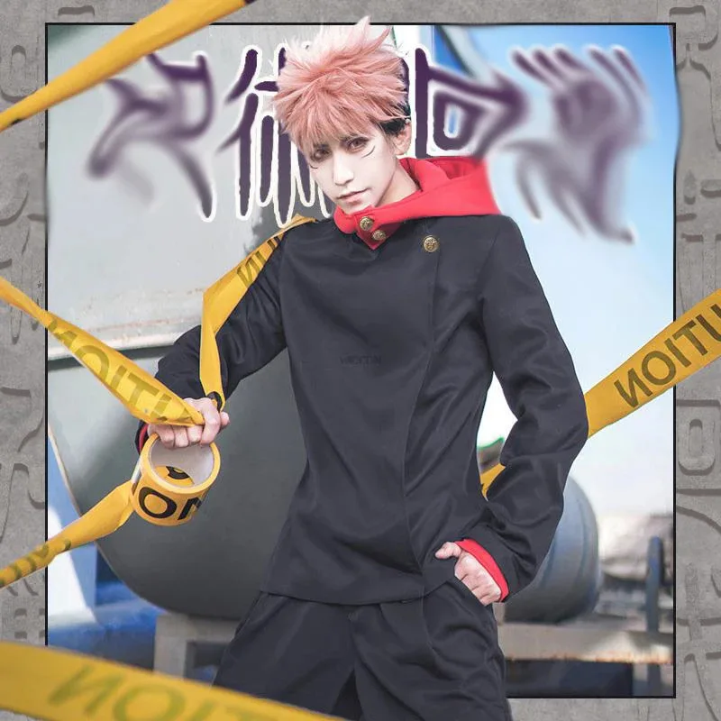 Anime Yuji Itadori Cosplay Costume Yuji Itadori Wig Top Pants Unisex School Uniform Halloween Party for Men
Anime Yuji Itadori Cosplay Costume Yuji Itadori Wig Top Pants Unisex School Uniform Halloween Party for Men