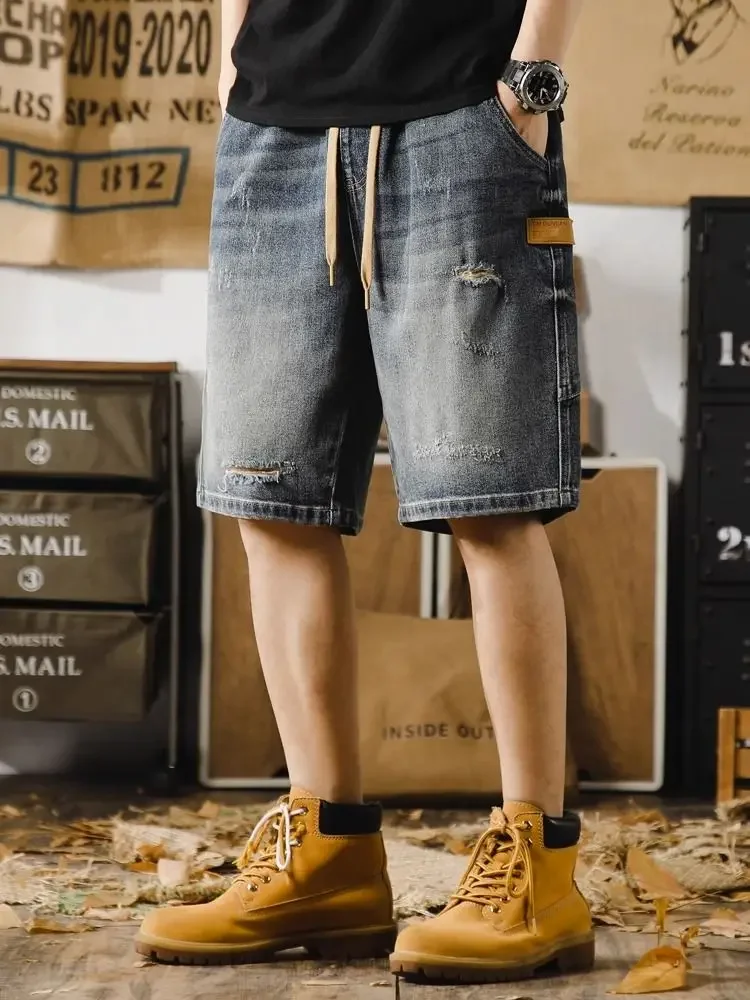Baggy Short Jeans Pants for Men Wide Ripped Oversize Loose with Pockets Man Denim Shorts Big Size Stretch Designer Vintage Emo
Baggy Short Jeans Pants for Men Wide Ripped Oversize Loose with Pockets Man Denim Shorts Big Size Stretch Designer Vintage Emo