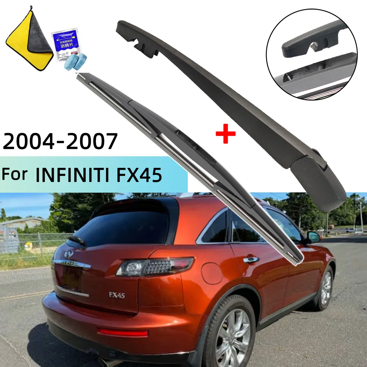 Windscreen Wiper Blade & Rear Wiper Arm Kit For INFINITI FX45 2004--2007 Rear Wiper Arm Blade Car Accessories
Windscreen Wiper Blade & Rear Wiper Arm Kit For INFINITI FX45 2004--2007 Rear Wiper Arm Blade Car Accessories