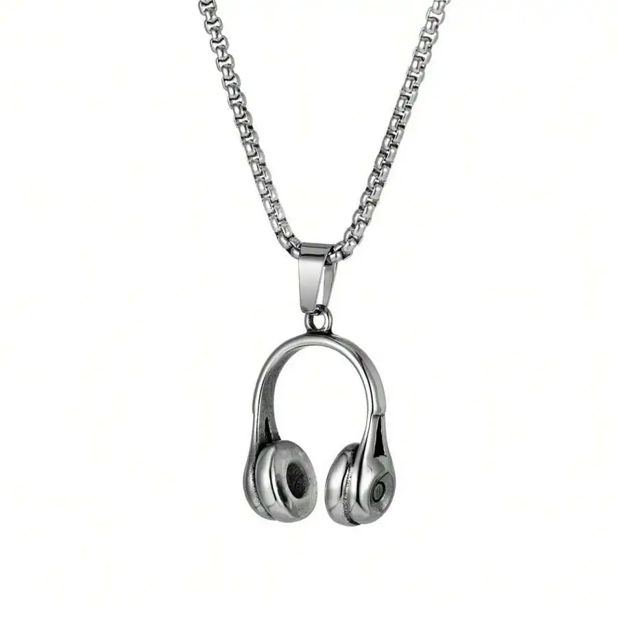 Men's Stainless Steel Retro Music Headset DJ Headphone Pendant Punk Necklaces
Men's Stainless Steel Retro Music Headset DJ Headphone Pendant Punk Necklaces