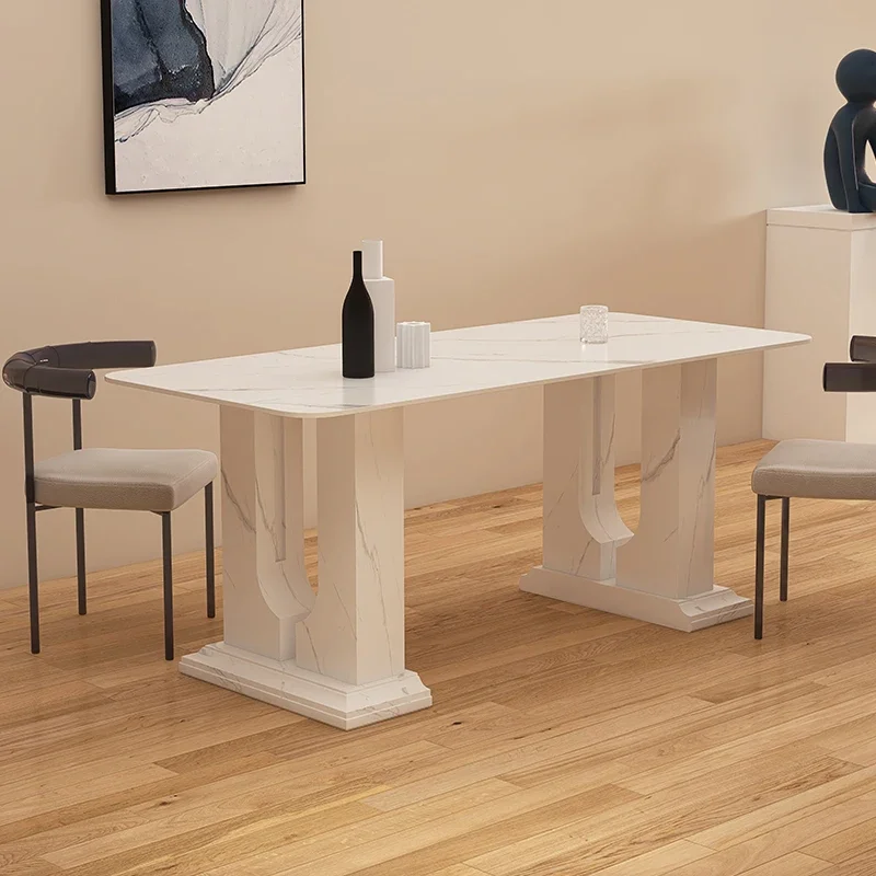 New Chinese Style Stone Plate Dining Table Simple and Light Luxury Household Dining Table
New Chinese Style Stone Plate Dining Table Simple and Light Luxury Household Dining Table