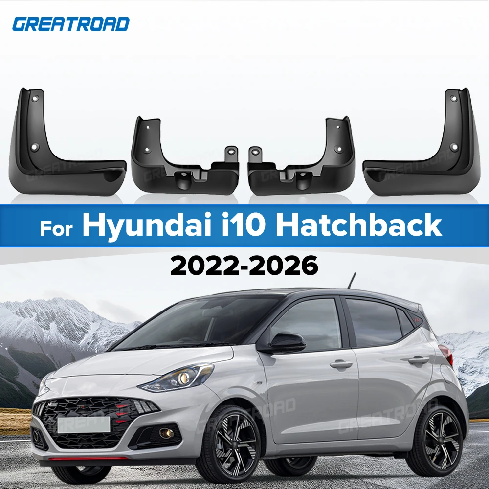 For Hyundai i10 Hatchback 2022 2023 2024 2025 2026 Fender Mudflaps Splash Guards Mudguards Mud Flaps car Accessories
For Hyundai i10 Hatchback 2022 2023 2024 2025 2026 Fender Mudflaps Splash Guards Mudguards Mud Flaps car Accessories