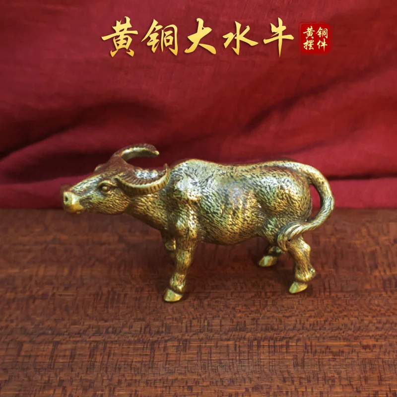 Solid Brass Big Buffalo Small Ornament Vintage Copper Zodiac Ox Tea Pet Animal Desktop Living Room Wealth Protection Peace
Solid Brass Big Buffalo Small Ornament Vintage Copper Zodiac Ox Tea Pet Animal Desktop Living Room Wealth Protection Peace