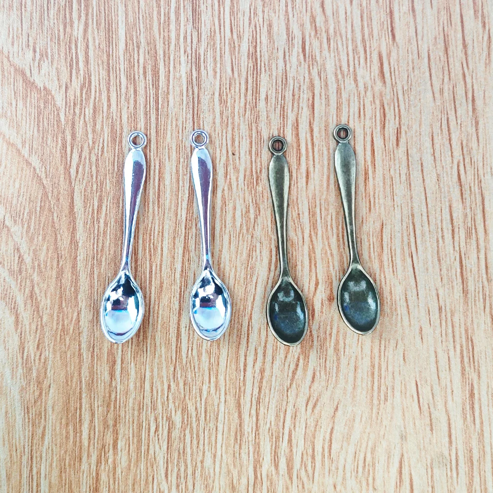 10PCS Vintage Spoon Charms Antique Color Spoon Pendant Jewelry Findings Earrings Necklace Home Tools Metal Alloy Accessories
10PCS Vintage Spoon Charms Antique Color Spoon Pendant Jewelry Findings Earrings Necklace Home Tools Metal Alloy Accessories