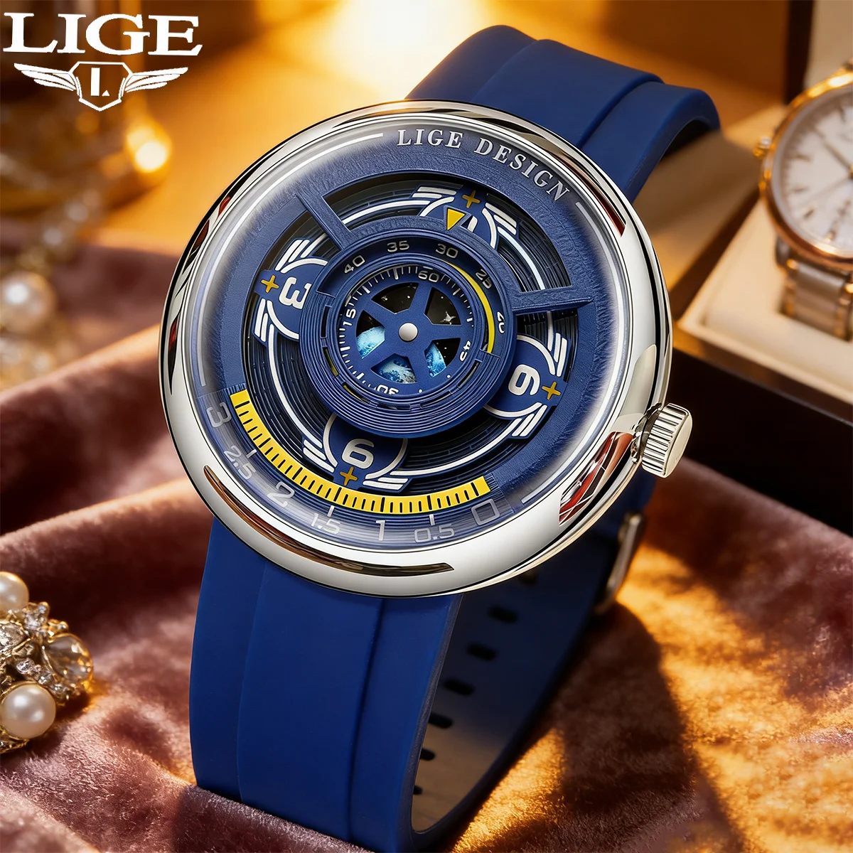 LIGE New Creative Men's Fashion Quartz Watches Design Silicone Strap Waterproof Night Light Sport Men's Watch Relogio Masculino
LIGE New Creative Men's Fashion Quartz Watches Design Silicone Strap Waterproof Night Light Sport Men's Watch Relogio Masculino