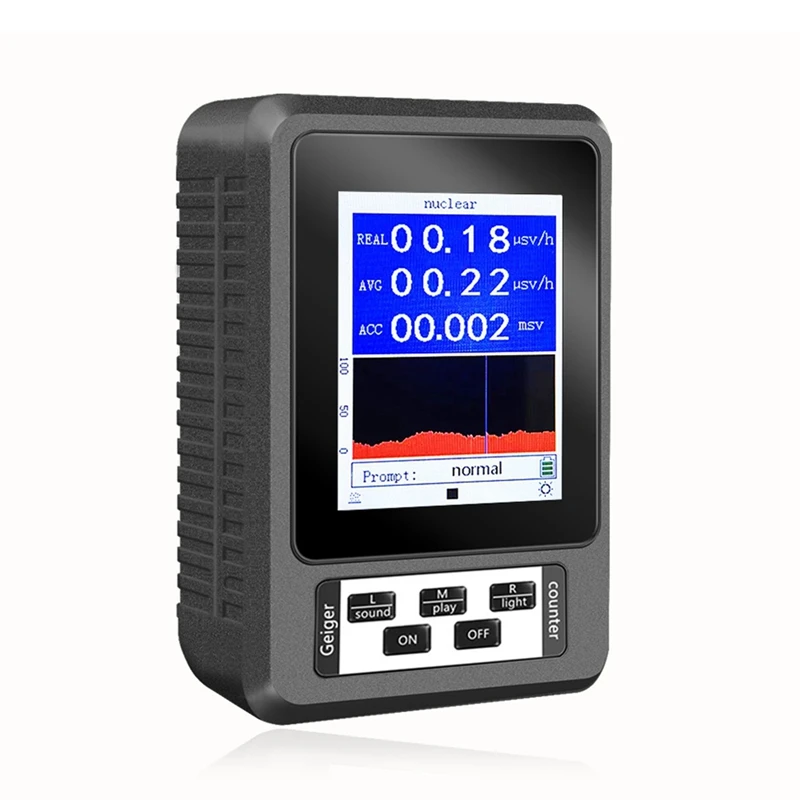 Geiger Counter Nuclear Radiation Detector Β Y X-Ray Detector Real-Time Mean Cumulative Dose Modes Radioactive Tester
Geiger Counter Nuclear Radiation Detector Β Y X-Ray Detector Real-Time Mean Cumulative Dose Modes Radioactive Tester