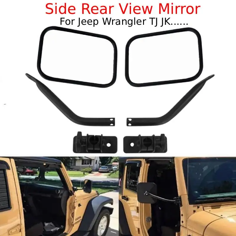 Car Side Door Rearview Mirror Square Side Mirror 4x4 Off-road For Jeep Wrangler TJ JK 1997-2018 Exterior Accessories
Car Side Door Rearview Mirror Square Side Mirror 4x4 Off-road For Jeep Wrangler TJ JK 1997-2018 Exterior Accessories