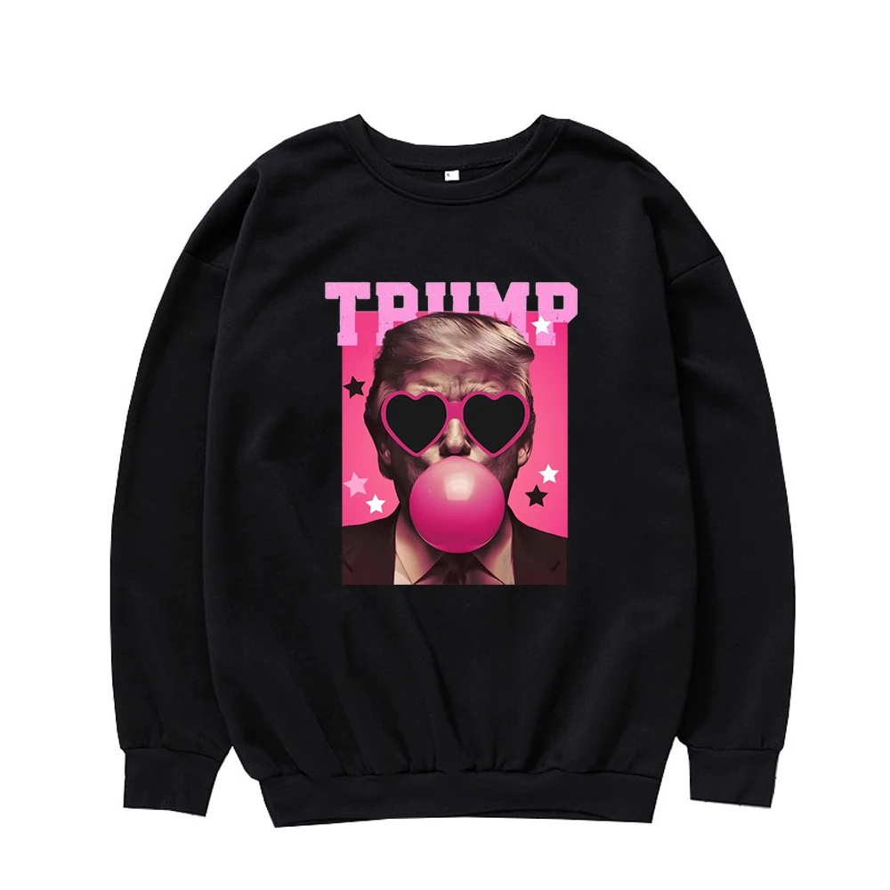 Pink Sun Glasses Trump Bubble Gum Crew Neck Sweatshirt Interesting USA Presidential Costumes Pullover
Pink Sun Glasses Trump Bubble Gum Crew Neck Sweatshirt Interesting USA Presidential Costumes Pullover