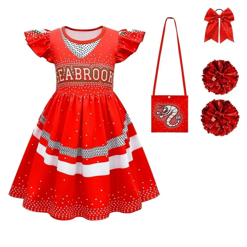 Новинка 2022 года, карнавальный костюм скелета на Хэллоуин «Зомби 3 Аддисон» для девочек, нарядное платье, одежда болельщика, забавное праздничное платье 
Новинка 2022 года, карнавальный костюм скелета на Хэллоуин «Зомби 3 Аддисон» для девочек, нарядное платье, одежда болельщика, забавное праздничное платье