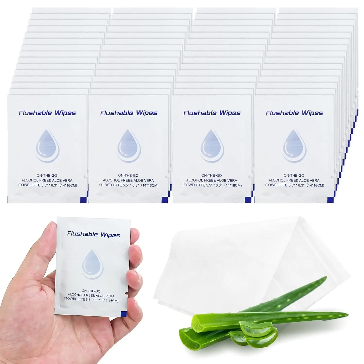 Individually Wrapped Flushable Wipes Travel Size 50 Pack Unscented for Men Women
Individually Wrapped Flushable Wipes Travel Size 50 Pack Unscented for Men Women