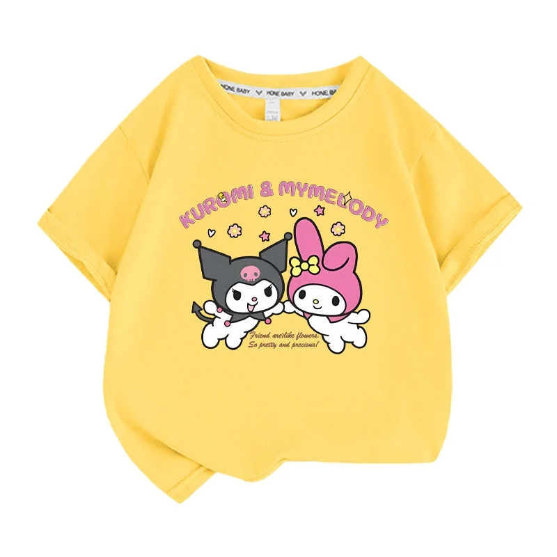 Детская футболка Sweet Cool CP Combination Kulomi Melody из чистого хлопка с принтом, персонализированная одежда для мужчин и женщин, для родителей и детей
Детская футболка Sweet Cool CP Combination Kulomi Melody из чистого хлопка с принтом, персонализированная одежда для мужчин и женщин, для родителей и детей