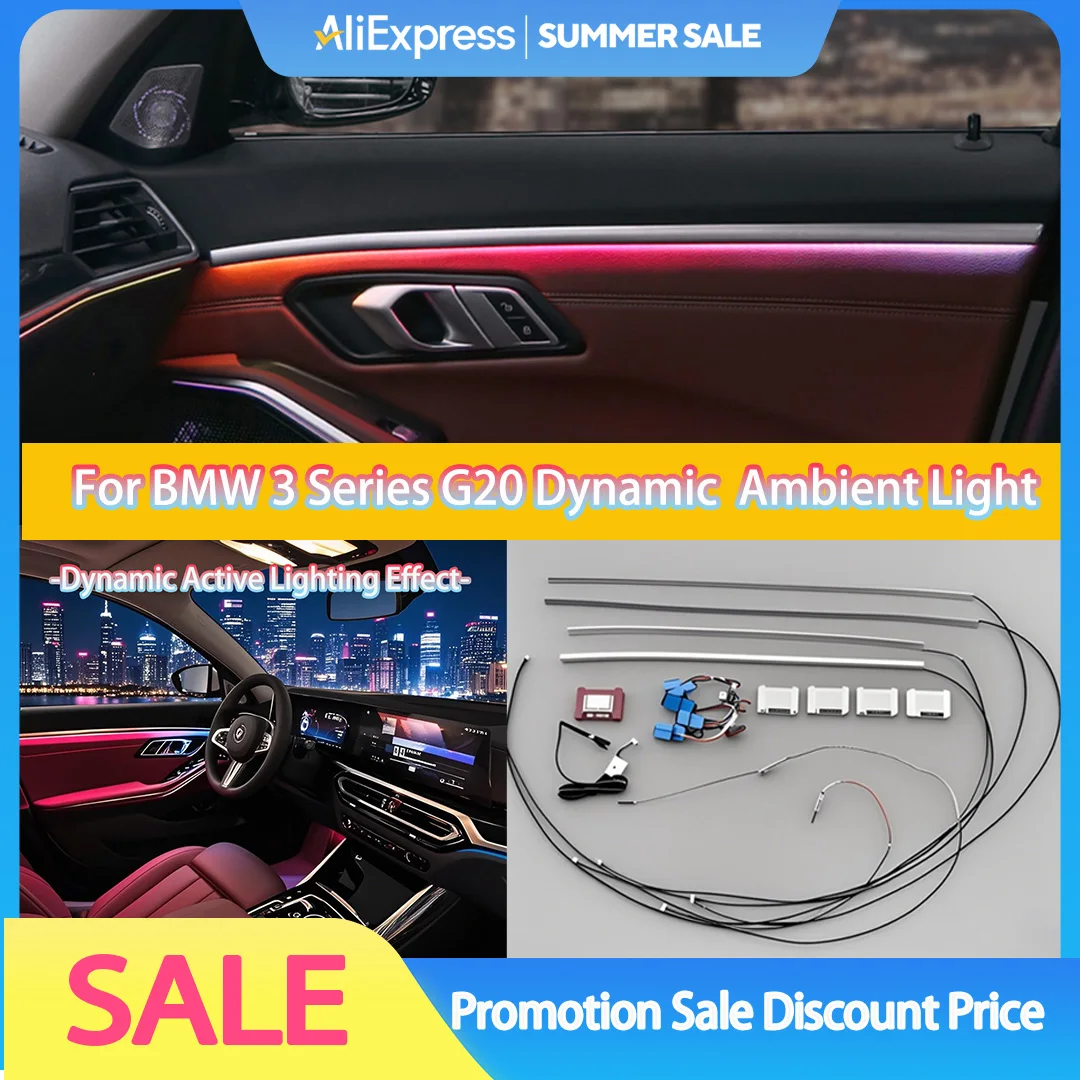 11 Colors OEM Design Dynamic Active Contour Ambient Light for BMW 3 Series G20, G20 Enhanced Door Trim Light
11 Colors OEM Design Dynamic Active Contour Ambient Light for BMW 3 Series G20, G20 Enhanced Door Trim Light