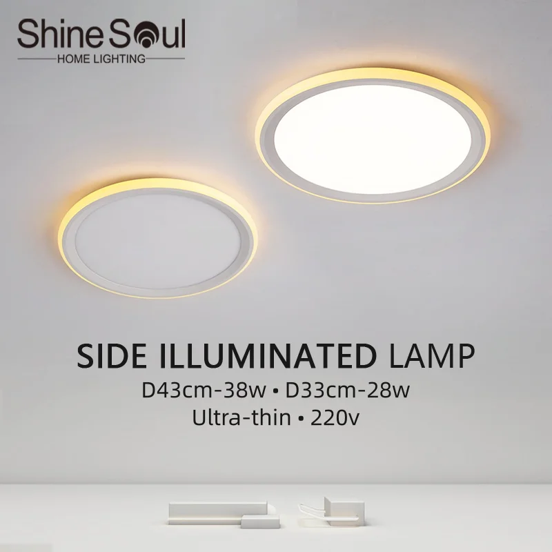 Minimalist Ultra-Thin LED Ceiling Lamp Circular Edge Luminous Flush Mount Light for Living Room Bedroom Kitchen Home Decor Light
Minimalist Ultra-Thin LED Ceiling Lamp Circular Edge Luminous Flush Mount Light for Living Room Bedroom Kitchen Home Decor Light