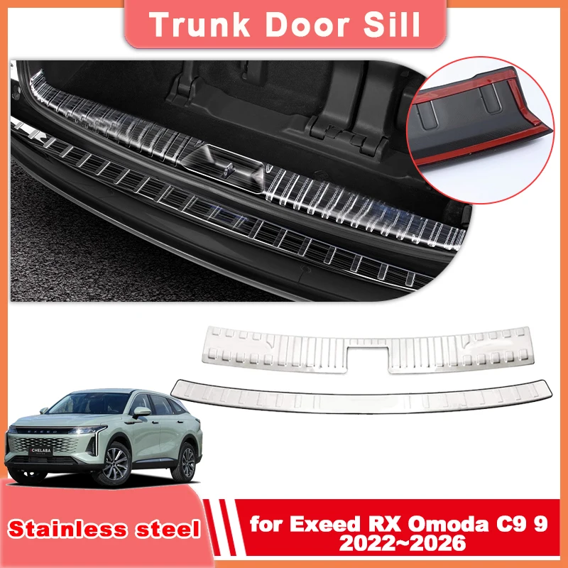 Car Trunk Door Sill for Exeed RX Omoda C9 9 2022~2026 Stainless Steel Black Silver Threshold Guard Plate Sticker Part Accessorie
Car Trunk Door Sill for Exeed RX Omoda C9 9 2022~2026 Stainless Steel Black Silver Threshold Guard Plate Sticker Part Accessorie