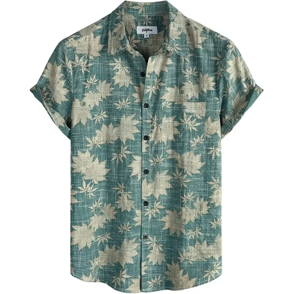 Summer Men's Hawaiian Shirt Casual Floral Shirt Short Sleeve Single Breasted Beach Tropical Fashion Comfortable Oversized Shirt
Summer Men's Hawaiian Shirt Casual Floral Shirt Short Sleeve Single Breasted Beach Tropical Fashion Comfortable Oversized Shirt
