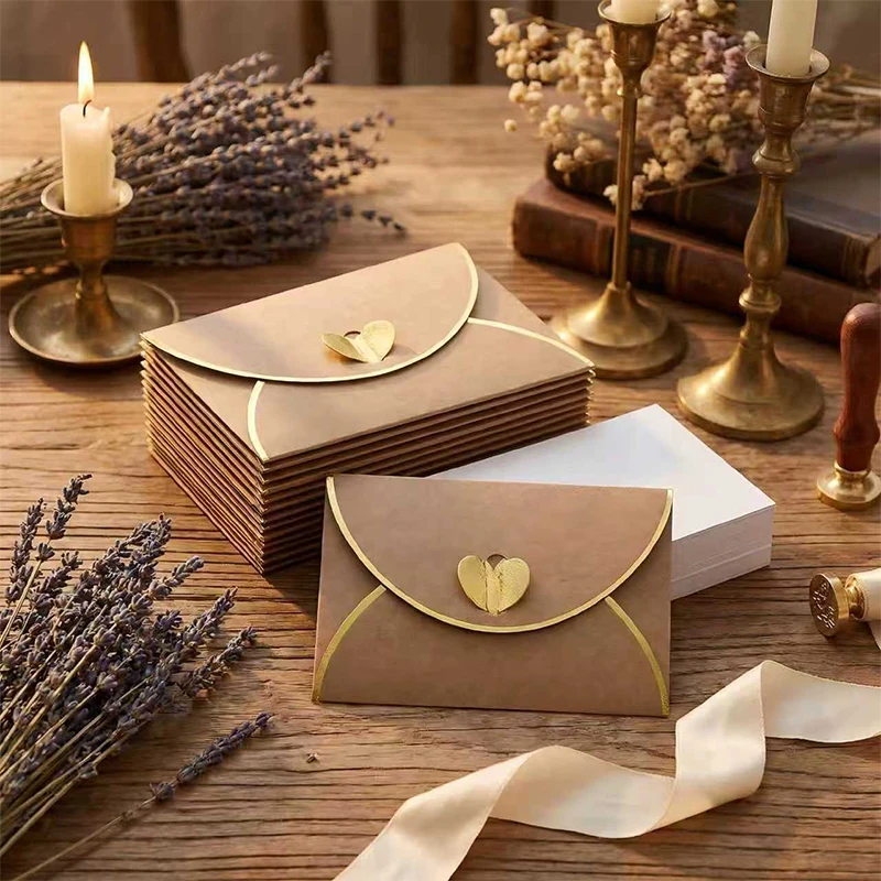 50pcs 7.1x10.2cm Gold Plating of Love Envelopes for Wedding 250g Paper Invitation Small Business Stationery Supplies Storage Bag
50pcs 7.1x10.2cm Gold Plating of Love Envelopes for Wedding 250g Paper Invitation Small Business Stationery Supplies Storage Bag
