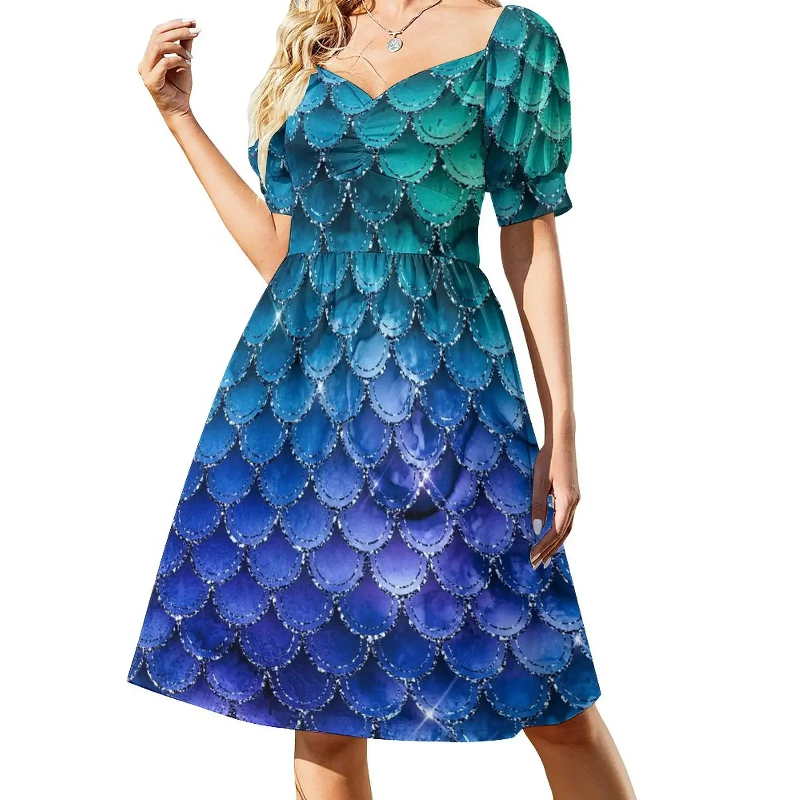 Mermaid Sparkles Multi 1 Short-Sleeved Dress women evening dress dresses for womens Dress
Mermaid Sparkles Multi 1 Short-Sleeved Dress women evening dress dresses for womens Dress