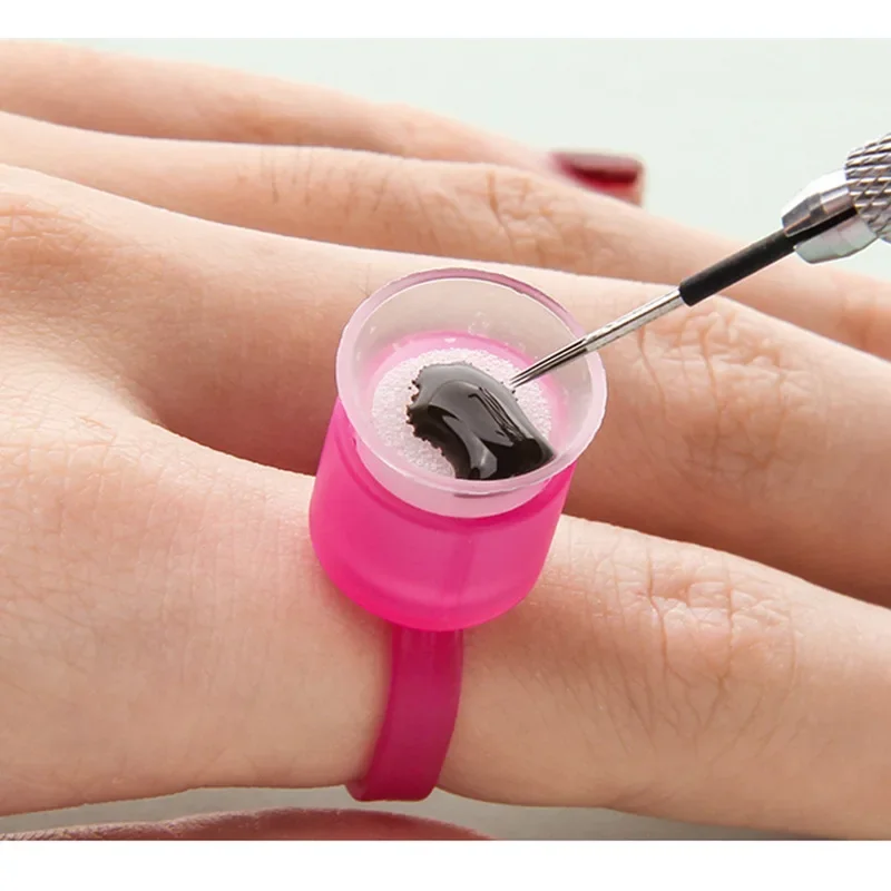50pcs Black Tattoo Ink Cup Disposable Ring With Sponge for Microblading Permanent Makeup Tattoo Accessories Pigment Holders
50pcs Black Tattoo Ink Cup Disposable Ring With Sponge for Microblading Permanent Makeup Tattoo Accessories Pigment Holders