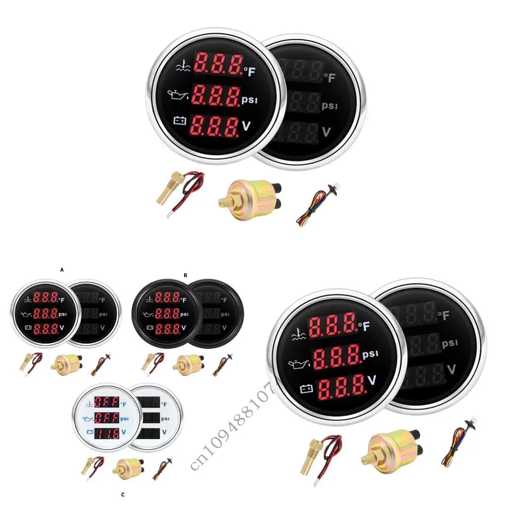 High Performances Digital Oil Pressure For Car And Truck Easy Installation Water Temperature Gauge Voltmeter
High Performances Digital Oil Pressure For Car And Truck Easy Installation Water Temperature Gauge Voltmeter