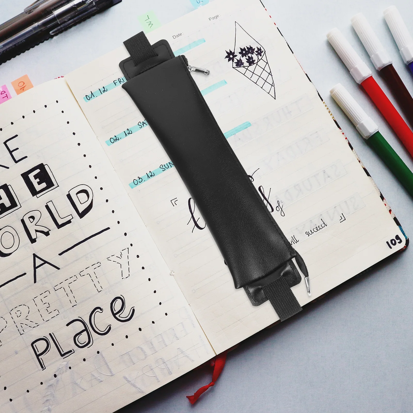 Pencil Case Pen Holder Elastic B Notebook Pouch Bag Students Journal Sleeve Protective Cover Storage
Pencil Case Pen Holder Elastic B Notebook Pouch Bag Students Journal Sleeve Protective Cover Storage