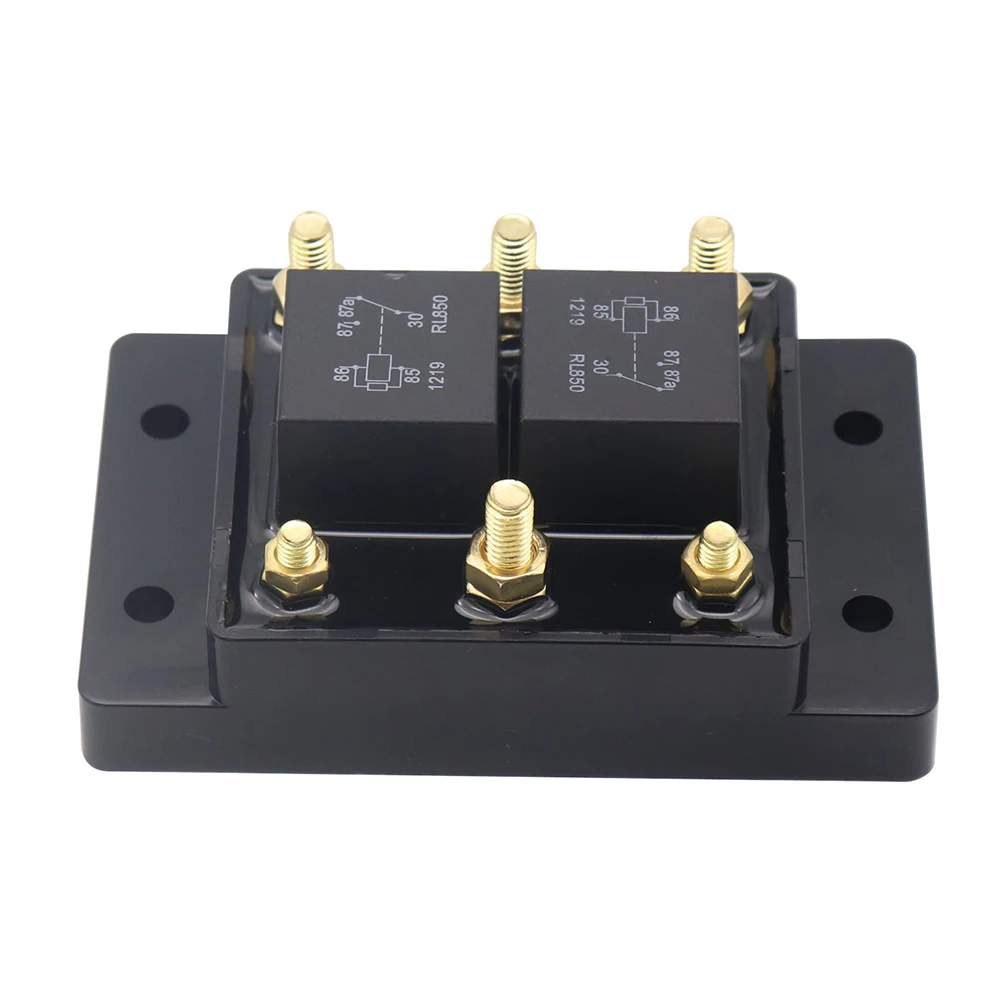 50A Continuous Load 12V Relay Module 80A At 12VDC Brass Studs Intermittent High-Load 12V Relay For Tarp Systems
50A Continuous Load 12V Relay Module 80A At 12VDC Brass Studs Intermittent High-Load 12V Relay For Tarp Systems