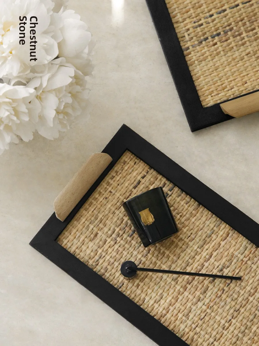 Rustic Wooden Wicker Tray Display Piece Traditional Chinese Style Living Room Tea Room Storage Tray Natural Wood Texture
Rustic Wooden Wicker Tray Display Piece Traditional Chinese Style Living Room Tea Room Storage Tray Natural Wood Texture