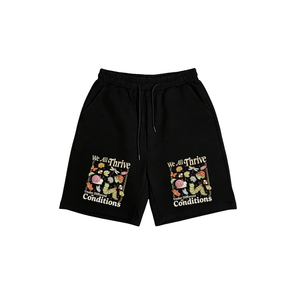 Boho Nature Print Mens Casual Shorts With Elastic Waist And Drawstring, Featuring Butterfly Snail Caterpillar Design, S-XXXL
Boho Nature Print Mens Casual Shorts With Elastic Waist And Drawstring, Featuring Butterfly Snail Caterpillar Design, S-XXXL