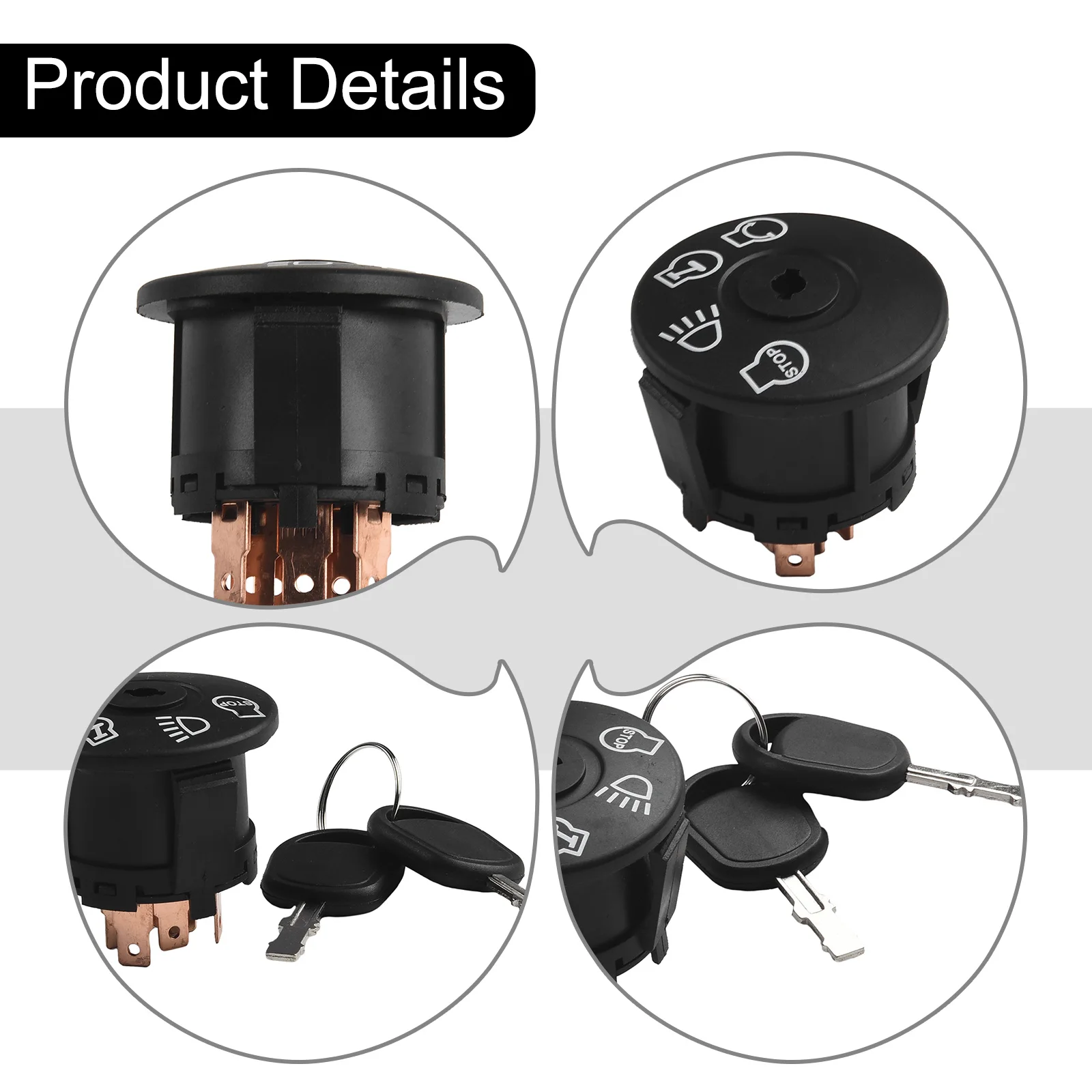 Replacement Ignition Switch with Keys for Murray Models 94762 94762MA 94762MAX AYP42 175566 and Lawn Equipment
Replacement Ignition Switch with Keys for Murray Models 94762 94762MA 94762MAX AYP42 175566 and Lawn Equipment