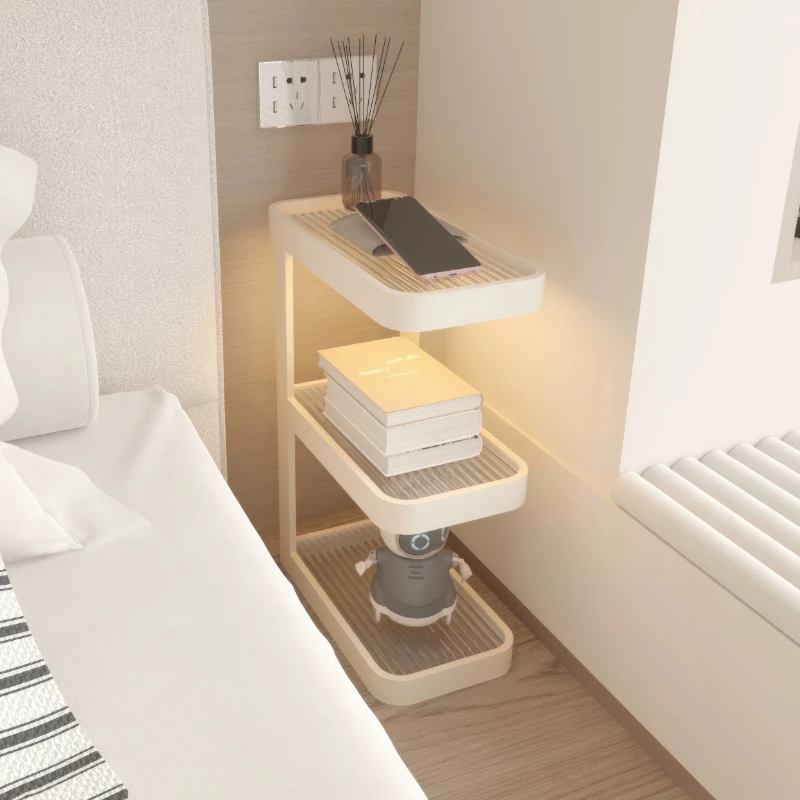Fluted Glass Narrow Nightstand, SmartSensorLED Bedside Table Iron Frame, Space-Saving Shelves Unit,Cream White Bedroom End Table
Fluted Glass Narrow Nightstand, SmartSensorLED Bedside Table Iron Frame, Space-Saving Shelves Unit,Cream White Bedroom End Table