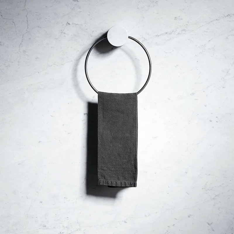 100% Natural Marble Nordic Luxury Towel Ring, Black Round Stainless Steel Bath Towel Holder
100% Natural Marble Nordic Luxury Towel Ring, Black Round Stainless Steel Bath Towel Holder