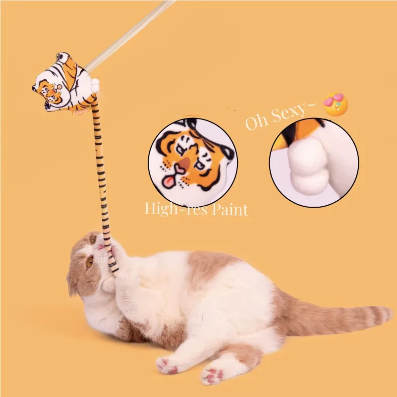 Fat Tiger Cat Catnip Teaser Wand Cat Toy Plush Animal Series Bell Happy Cat Accessories Good Elastic Rope pet supplies
Fat Tiger Cat Catnip Teaser Wand Cat Toy Plush Animal Series Bell Happy Cat Accessories Good Elastic Rope pet supplies